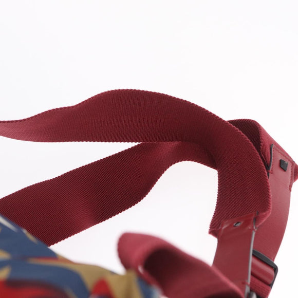 Valentino Backpack Nylon Blue Red Auth bs37834A