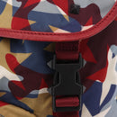 Valentino Backpack Nylon Blue Red Auth bs37834A-21
