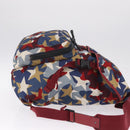 Valentino Backpack Nylon Blue Red Auth bs37834A-4