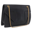 Saint Laurent Betty Chain Shoulder Bag Leather Black Gold 314515 Auth bs37835-1