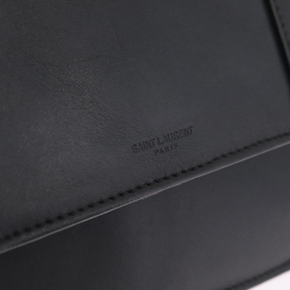 Saint Laurent Betty Chain Shoulder Bag Leather Black Gold 314515 Auth bs37835