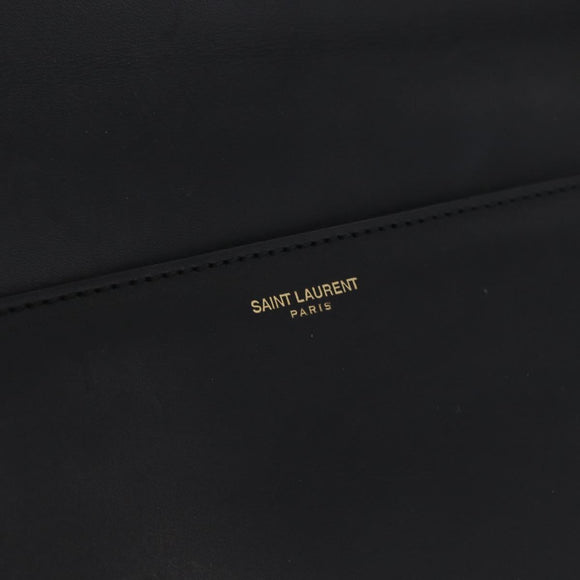 Saint Laurent Betty Chain Shoulder Bag Leather Black Gold 314515 Auth bs37835