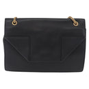 Saint Laurent Betty Chain Shoulder Bag Leather Black Gold 314515 Auth bs37835-2