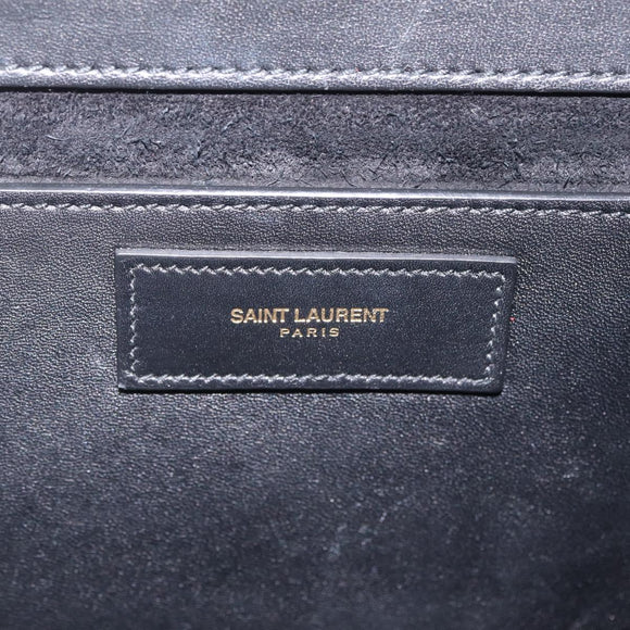 Saint Laurent Betty Chain Shoulder Bag Leather Black Gold 314515 Auth bs37835