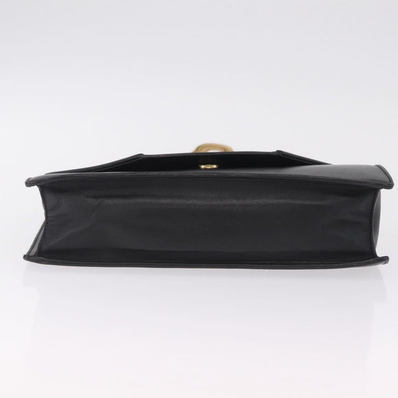 Saint Laurent Betty Chain Shoulder Bag Leather Black Gold 314515 Auth bs37835