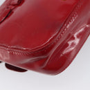 Miu Miu Shoulder Bag Patent Red Gold Tone Auth bs37837-15