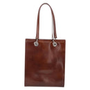 Cartier PANTHERE Tote Bag Patent Brown Silver Auth bs37838-3