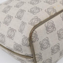 LOEWE Anagram Tote Bag PVC Leather Gray Gold Tone Auth bs37839-13