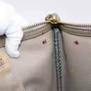 LOEWE Anagram Tote Bag PVC Leather Gray Gold Tone Auth bs37839-22