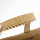 LOEWE Hand Bag Leather Beige Gold Tone Auth bs37840-16