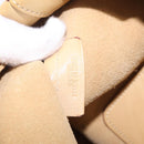 LOEWE Hand Bag Leather Beige Gold Tone Auth bs37840-22