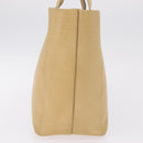 LOEWE Hand Bag Leather Beige Gold Tone Auth bs37840-4