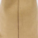 LOEWE Hand Bag Leather Beige Gold Tone Auth bs37840-6