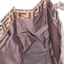 FENDI Zucca Canvas Tote Bag Black Silver Auth bs37842-19