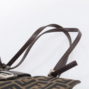 FENDI Zucca Canvas Tote Bag Black Silver Auth bs37842-8