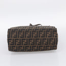 FENDI Zucca Canvas Tote Bag Black Silver Auth bs37842-9