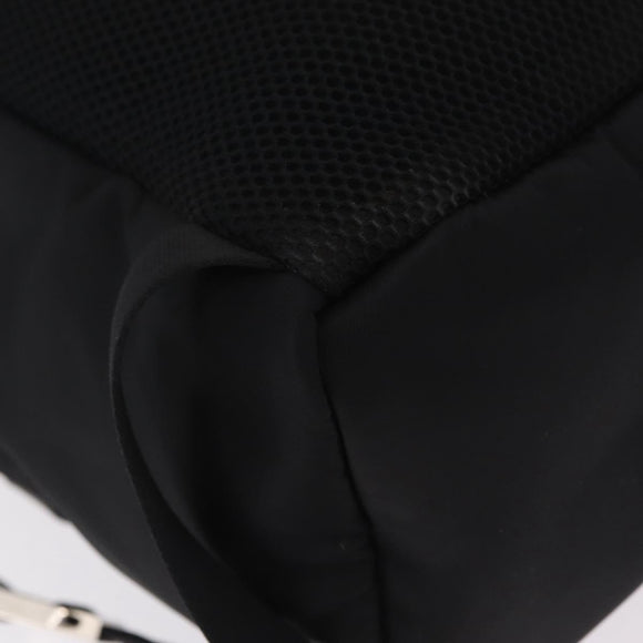 FENDI Monster Backpack Nylon Black Silver 7VZ012 Auth bs37844