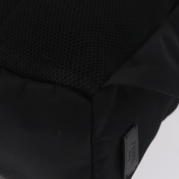 FENDI Monster Backpack Nylon Black Silver 7VZ012 Auth bs37844