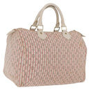 LOUIS VUITTON Monogram Mini Lin Croisette Speedy 30 Bag Pink M95501 Auth bs37848A-1