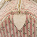 LOUIS VUITTON Monogram Mini Lin Croisette Speedy 30 Bag Pink M95501 Auth bs37848A-17