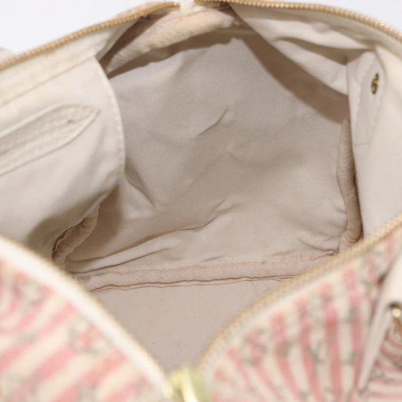 LOUIS VUITTON Monogram Mini Lin Croisette Speedy 30 Bag Pink M95501 Auth bs37848A