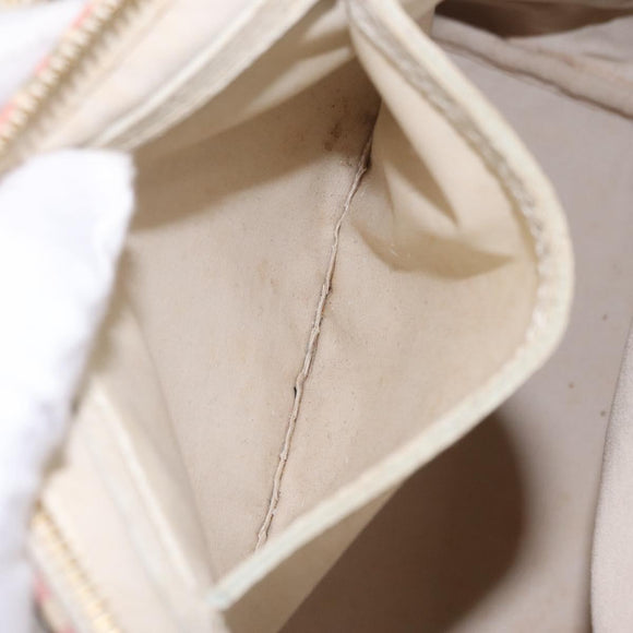 LOUIS VUITTON Monogram Mini Lin Croisette Speedy 30 Bag Pink M95501 Auth bs37848A