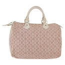 LOUIS VUITTON Monogram Mini Lin Croisette Speedy 30 Bag Pink M95501 Auth bs37848A-3
