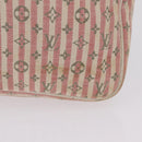 LOUIS VUITTON Monogram Mini Lin Croisette Speedy 30 Bag Pink M95501 Auth bs37848A-7
