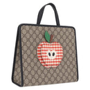 GUCCI GG Supreme Childrens Apple Hand Bag PVC Beige 648797 Auth bs37851-1