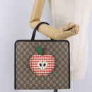 GUCCI GG Supreme Childrens Apple Hand Bag PVC Beige 648797 Auth bs37851-22