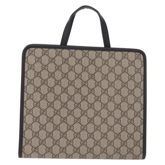 GUCCI GG Supreme Childrens Apple Hand Bag PVC Beige 648797 Auth bs37851