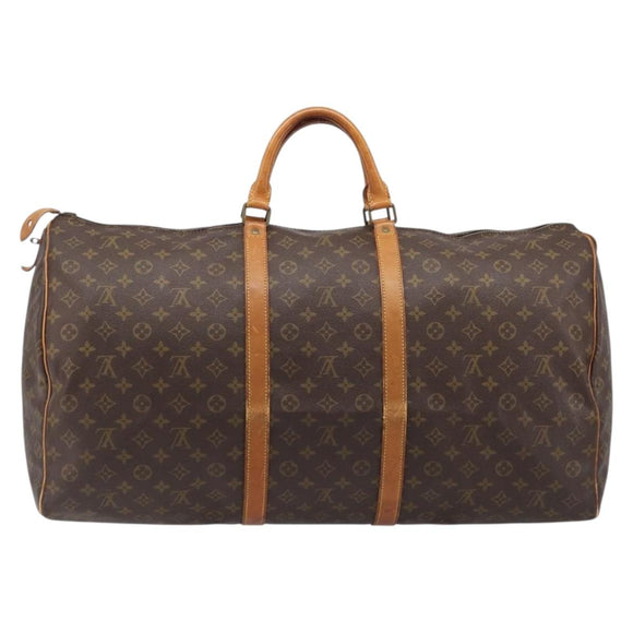 LOUIS VUITTON Monogram Keepall 60 Boston Bag M41422 LV Auth bs37853
