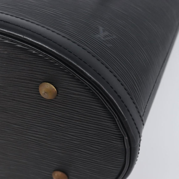 LOUIS VUITTON Epi Bucket PM Hand Bag SPO Black M58992 LV Auth bs37854A