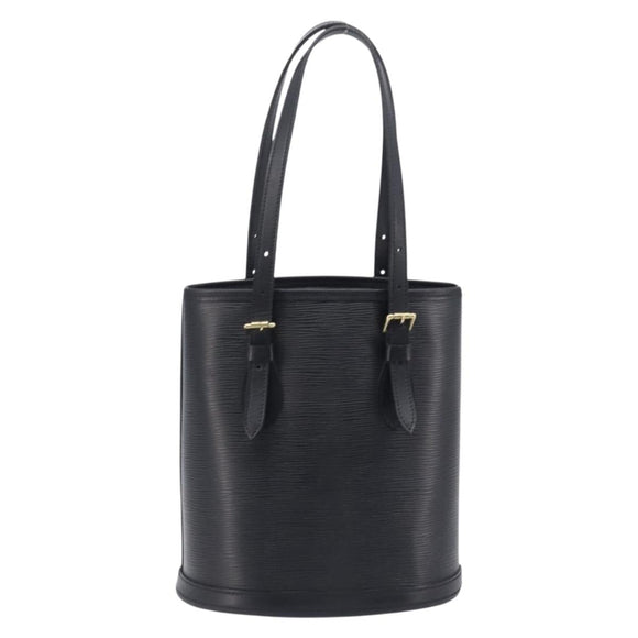 LOUIS VUITTON Epi Bucket PM Hand Bag SPO Black M58992 LV Auth bs37854A