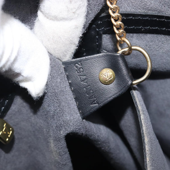 LOUIS VUITTON Epi Bucket PM Hand Bag SPO Black M58992 LV Auth bs37854A