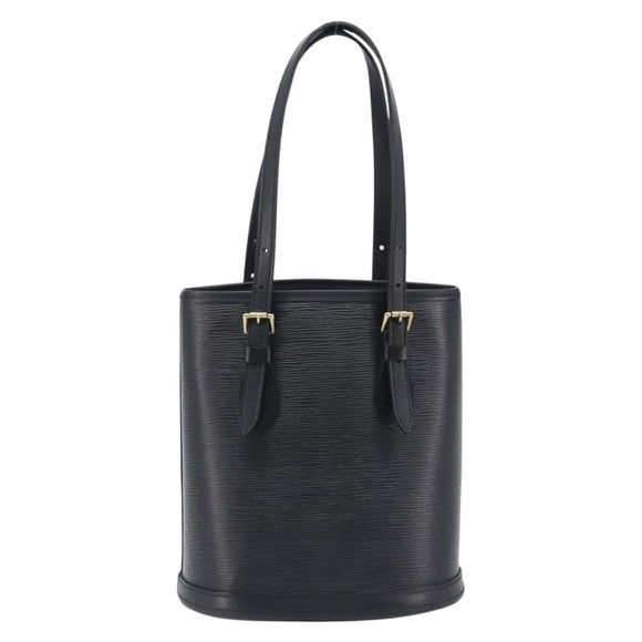 LOUIS VUITTON Epi Bucket PM Hand Bag SPO Black M58992 LV Auth bs37854A