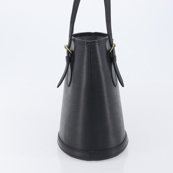 LOUIS VUITTON Epi Bucket PM Hand Bag SPO Black M58992 LV Auth bs37854A