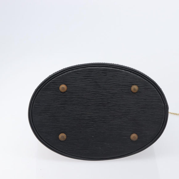 LOUIS VUITTON Epi Bucket PM Hand Bag SPO Black M58992 LV Auth bs37854A