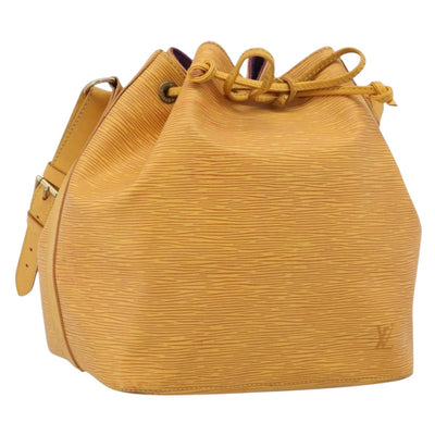 LOUIS VUITTON Epi Petit Noe Shoulder Bag Tassili Yellow M44109 LV Auth bs37856