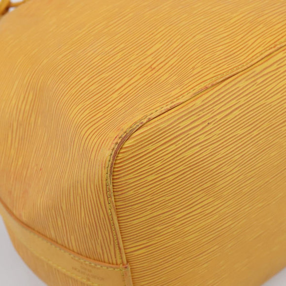 LOUIS VUITTON Epi Petit Noe Shoulder Bag Tassili Yellow M44109 LV Auth bs37856