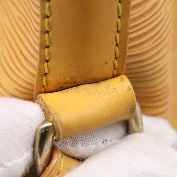 LOUIS VUITTON Epi Petit Noe Shoulder Bag Tassili Yellow M44109 LV Auth bs37856
