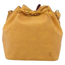 LOUIS VUITTON Epi Petit Noe Shoulder Bag Tassili Yellow M44109 LV Auth bs37856-2
