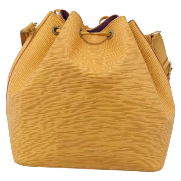LOUIS VUITTON Epi Petit Noe Shoulder Bag Tassili Yellow M44109 LV Auth bs37856