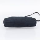 Salvatore Ferragamo Vala Shoulder Bag Suede Navy Gold Tone Auth bs37861-9