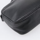 Salvatore Ferragamo Gancini Shoulder Bag Leather Black Gold Tone Auth bs37862-13
