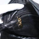 Salvatore Ferragamo Gancini Shoulder Bag Leather Black Gold Tone Auth bs37862-19