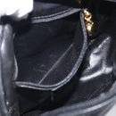 Salvatore Ferragamo Gancini Shoulder Bag Leather Black Gold Tone Auth bs37862-20