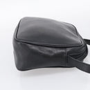 Salvatore Ferragamo Gancini Shoulder Bag Leather Black Gold Tone Auth bs37862-5