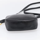 Salvatore Ferragamo Gancini Shoulder Bag Leather Black Gold Tone Auth bs37862-9