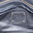 PRADA Hand Bag Leather Black Gold Tone Auth bs37863-16